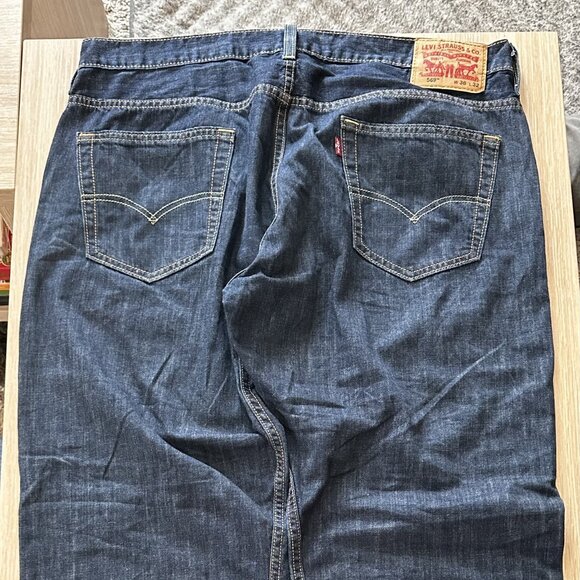 Vintage Levis 569 Loose Straight Jeans Size 32 / 28.5 Blue Denim Baggy - Picture 1 of 6